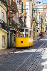 Naklejka na ściany i meble Lisbon's Gloria funicular