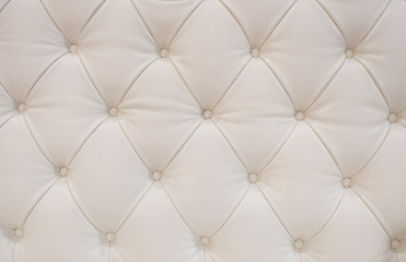 White leather upholstery