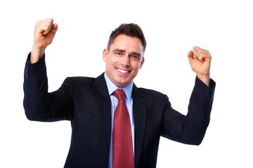 Happy businessman.