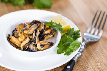 Pickled Mussels (with fresh herbs)