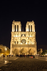 Fototapeta na wymiar Notre Dame cathedral in Paris