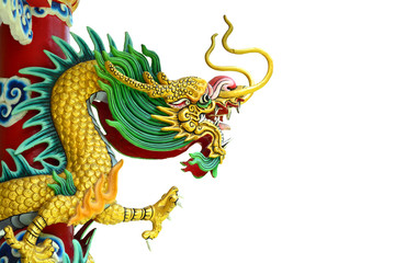 Chinese style dragon statue.