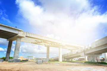Fototapeta premium Bridge under construction