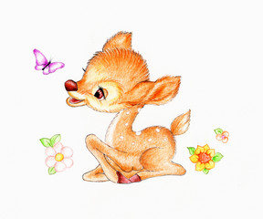 Cute baby deer - 78675290