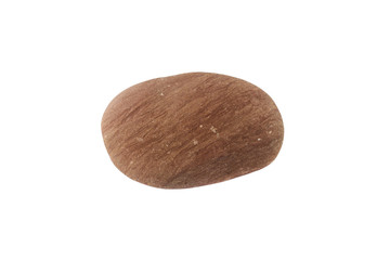 one stone isolated on a white background