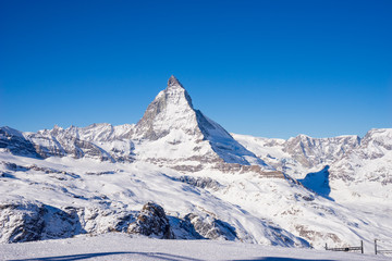 Matterhorn mountain, zermatt in switzerland
