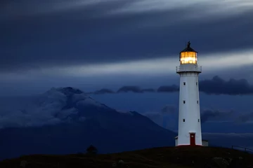 Foto auf Acrylglas Neuseeland Cape Egmont Lighthouse, Neuseeland