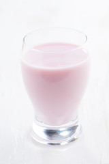 fruit yoghurt in a glass