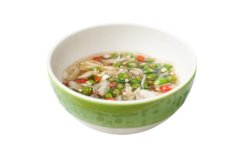 Fish sauce with chilli garlic and shallot.