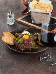 Fresh beef tartare