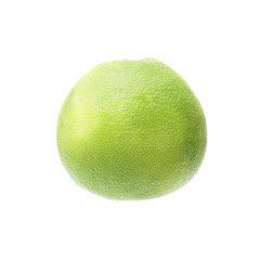 Green Grapefruit Isolated on White Background