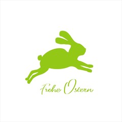 Osterhase hüpft 