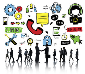 Support Help Solution Care Cooperation Assistance Concept