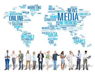 Social Media Internet Connection Global Communications Concept