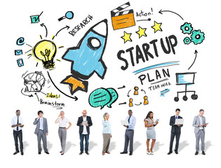 Start Up Business Launch Success Business Technology Concept