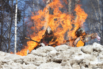 Burning of the scarecrow