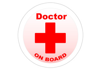 Doctor on board / Sticker