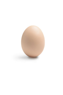 Whole egg on a white background