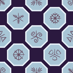 background with Traditional Ukrainian Easter egg ornaments