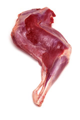 Haunch or leg of Muntjac venison meat.