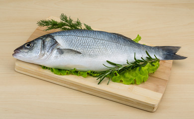Raw seabass