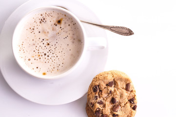 Cup of Cappuccino with cookies