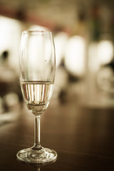 glass of sparkling wine