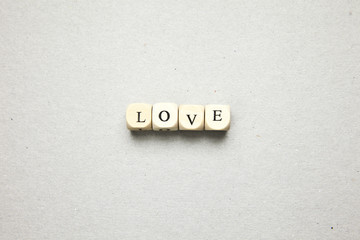 cubes with letter