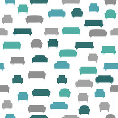 Furniture seamless pattern