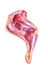 Haunch or leg of Muntjac venison meat.