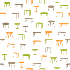 Furniture seamless pattern