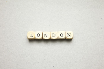 cubes with letter
