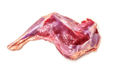 Haunch or leg of Muntjac venison meat.