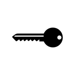 The key icon. Key symbol. Flat.
