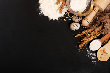 Background baking. Rustic style