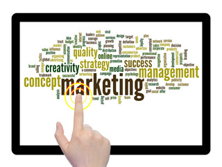 Obraz premium Conceptual business word cloud