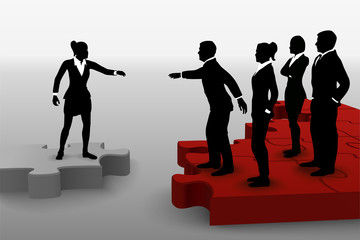 Recruiting on a jigsaw puzzle