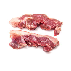 Goat meat leg steaks