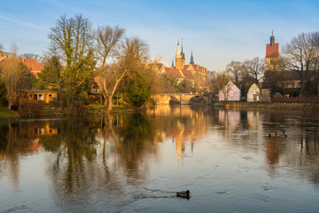 Schloss Merseburg im Sonnenaufgang
