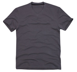 Men's t-shirt isolated on white background.