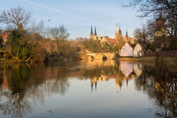 Schloss Merseburg im Sonnenaufgang