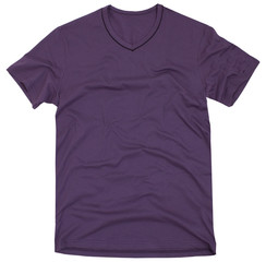 Men's t-shirt isolated on white background.