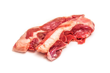Goat meat leg steaks