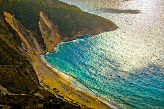 Myrtos Beach in Kefalonia