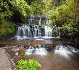 Purakaunui waterfall, Catlins, New Zealand