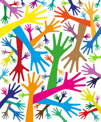 MAINS COULEURS_FOULE