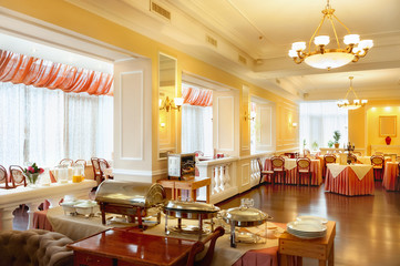 Interior of restaurant