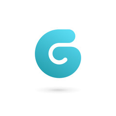 Letter G number 6 logo icon design template elements