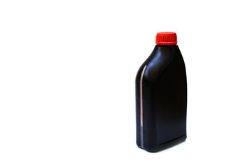 bottle of lubricant for car isolated