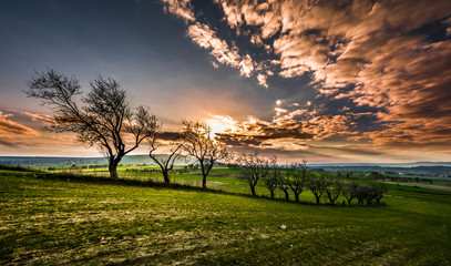 tramonto in movimento